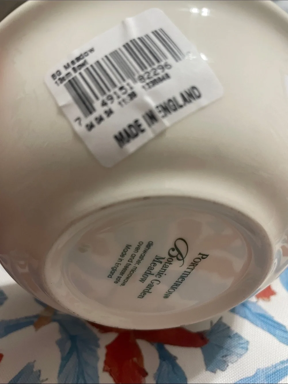 Portmeirion Botanical Ceramic Dessert Bowls - Made in London Set of 6